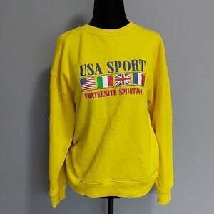 Yellow USA Sport Sweatshirt